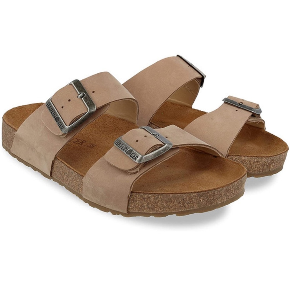 Haflinger Andrea Women's Leather Cream Sandals